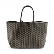 Goyard — Goyard Saint Louis PM PVCx leather Tote bag Black — Handbag — resale