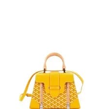 Goyard — Goyard Saigon Top Handle Bag Coated Canvas with Leather PM — Handbag — resale