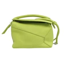 Loewe — LOEWE Puzzle Handbags Leather Green Free Shipping | Duties Paid — Handbag — resale