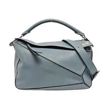 Loewe — LOEWE Puzzle Handbags Leather Blue Free Shipping | Duties Paid — Handbag — resale