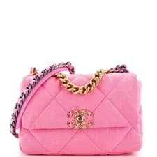 Chanel — Chanel 19 Flap Bag Quilted Denim Medium — Handbag — resale