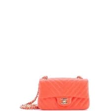 Chanel — Chanel Classic Single Flap Bag Chevron Lambskin Mini — Handbag — resale
