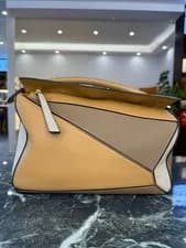 Loewe — Loewe Multicolor Medium Puzzle Leather Shoulder Bag For Women — Handbag — resale