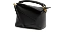 Loewe — LOEWE Puzzle Edge Mini Black Leather Handbag New & Authentic — Handbag — resale