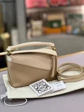 Loewe — Loewe Puzzle Mini Colorblock Geometric Crossbody For Women — Handbag — resale