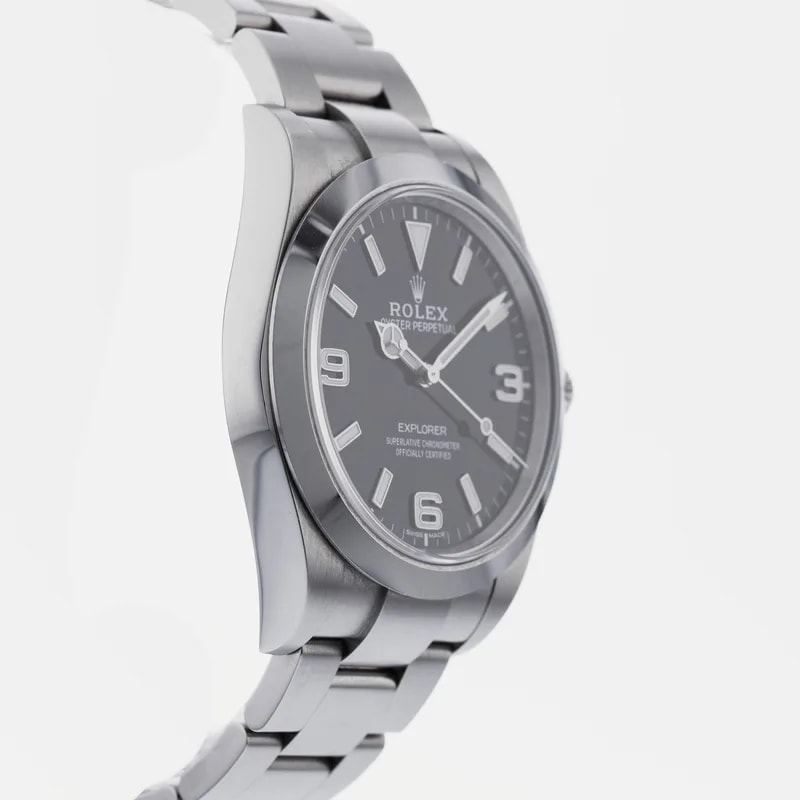 Rolex ExplorerI 39mm Stainless Steel Black Dial 214270 4