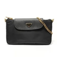 Prada — Prada Triangle Logo Shoulder Bag — Handbag — resale