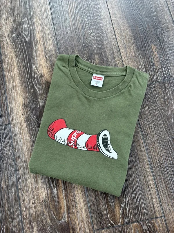 Supreme — Supreme Cat in the Hat Tee — streetwear — resale