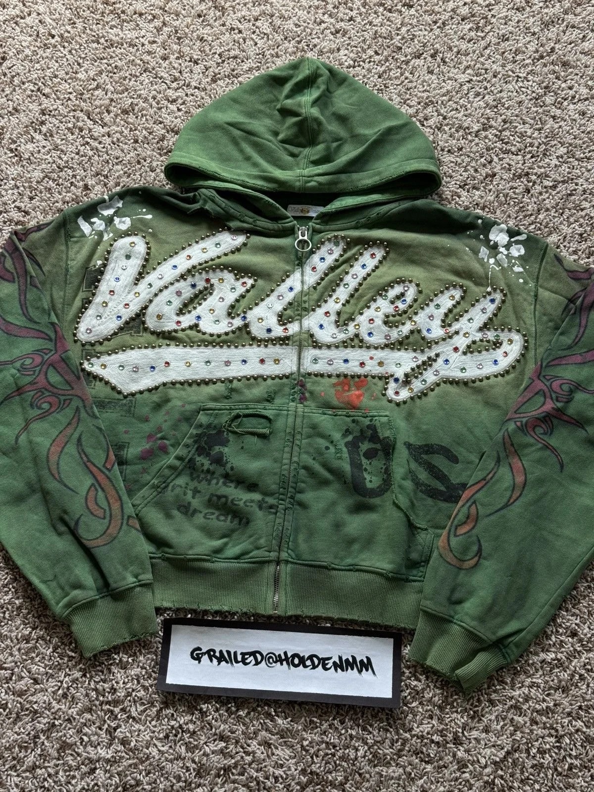 Vale Forever Inferno Zip Up Hoodie Valley Dreams — streetwear — resale