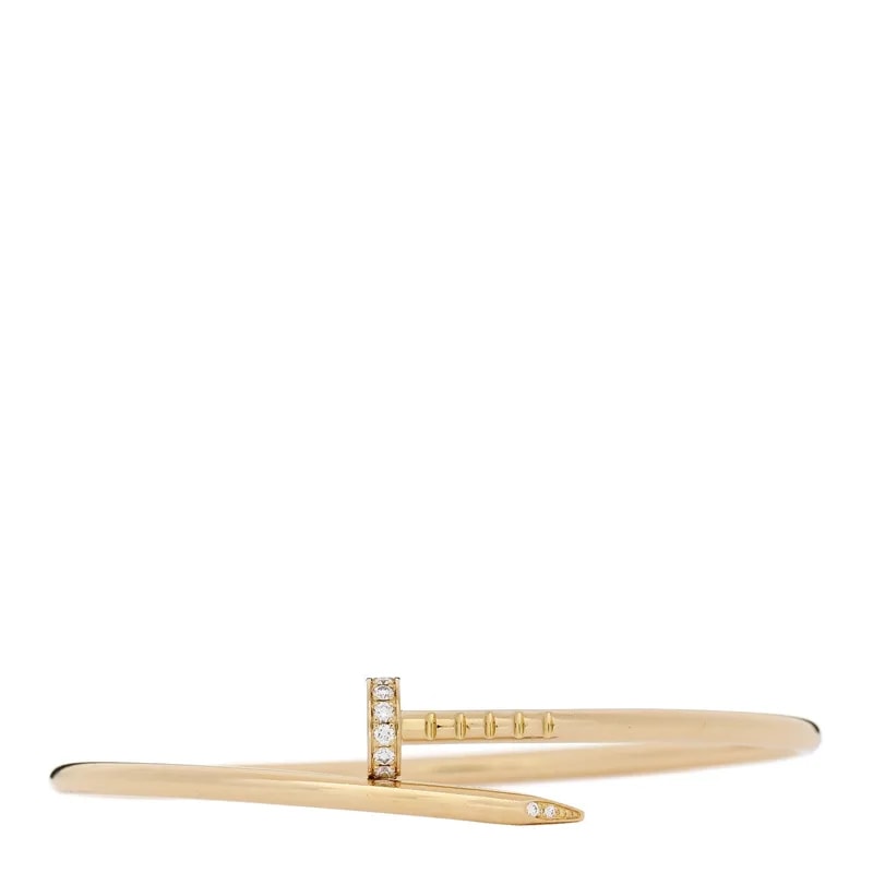 Cartier — 18K Yellow Gold Small Juste Un Clou Bracelet 15 — Jewelry — resale