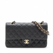 Chanel — Chanel Matelasse 25 Grained Double Flap Double Chain Bag Met — Handbag — resale