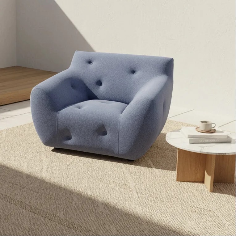 Roche Bobois Informel Outdoor Armchair Low Back - Bleuet 2