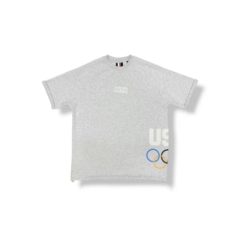 KITH- Team USA 5 Rings Howard Tee Olympics Heather Gray 4