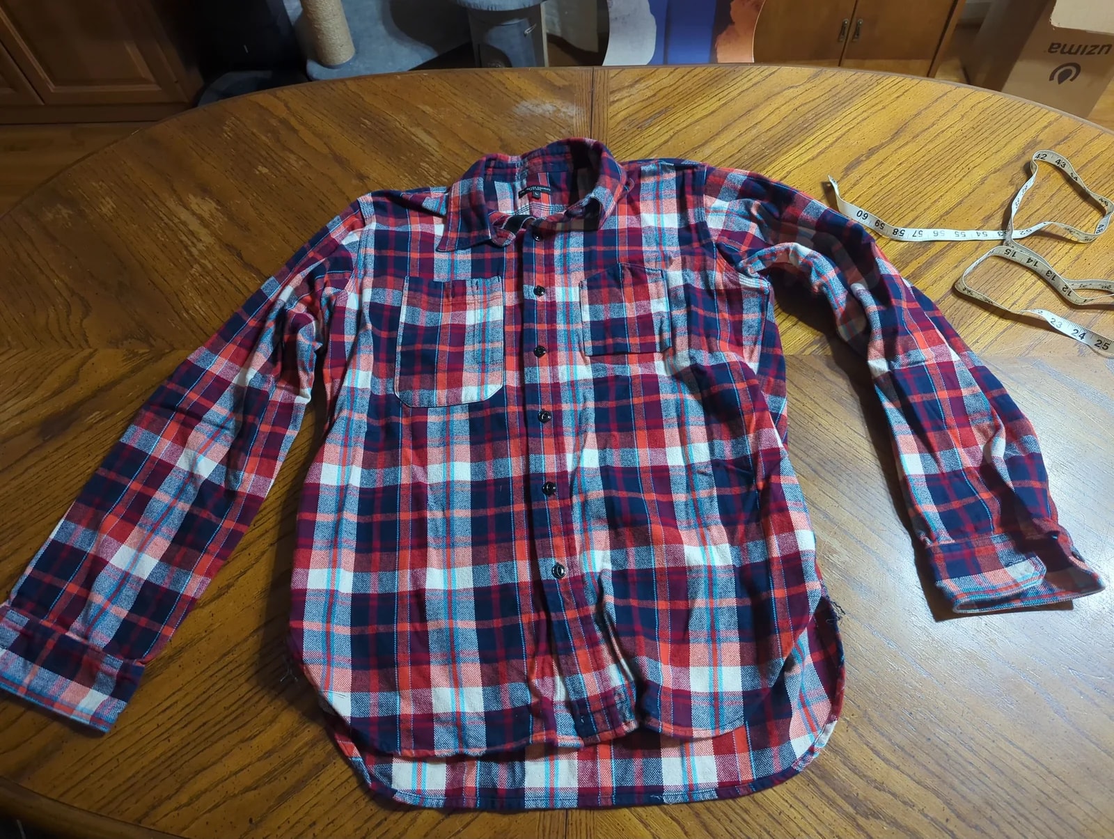 Engineered Garments Work Shirt Plaid Flannel — streetwear — resale