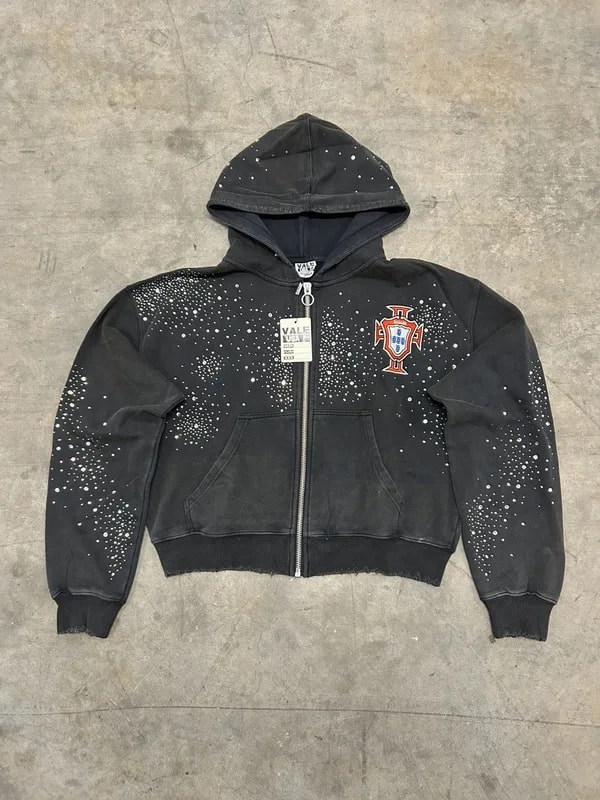 Vale Forever Valley Dreams Black Cluster Pluto Zip Up Hoodie 2