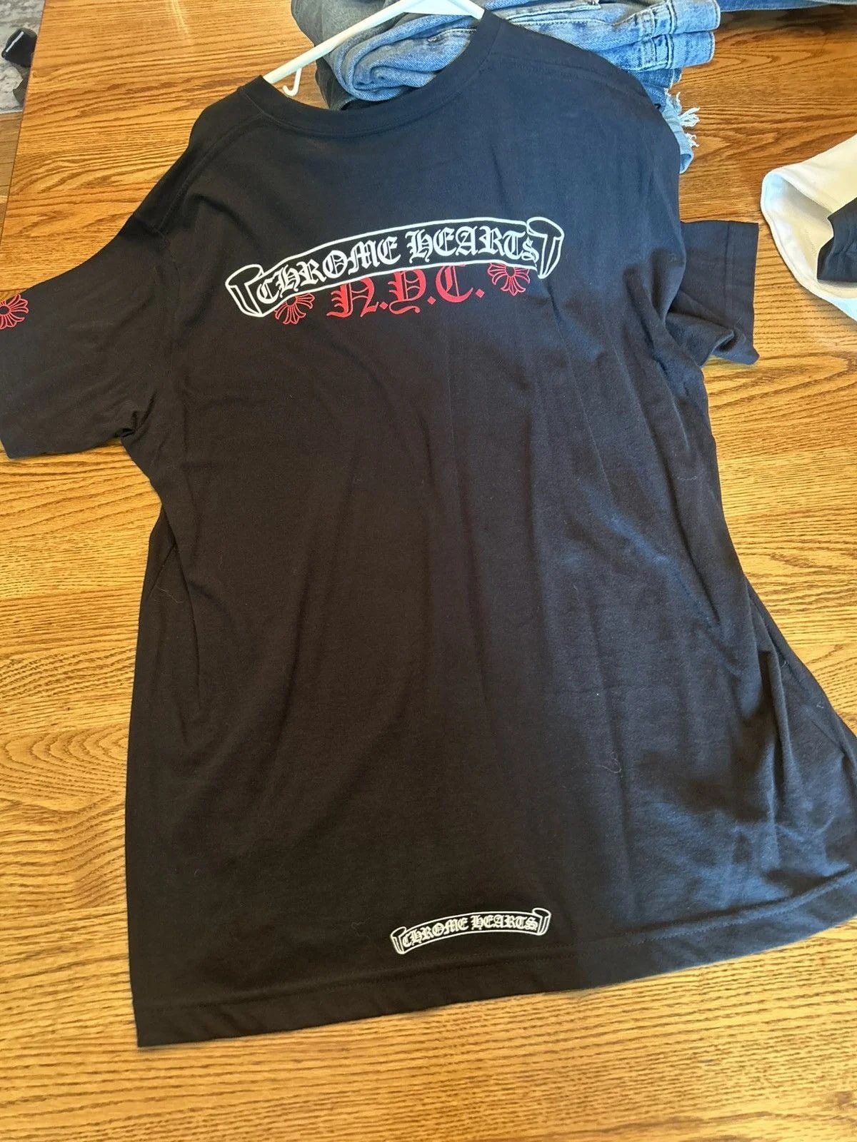 Chrome Hearts — Chrome Hearts NYC Exclusive Scroll Tee — streetwear — resale