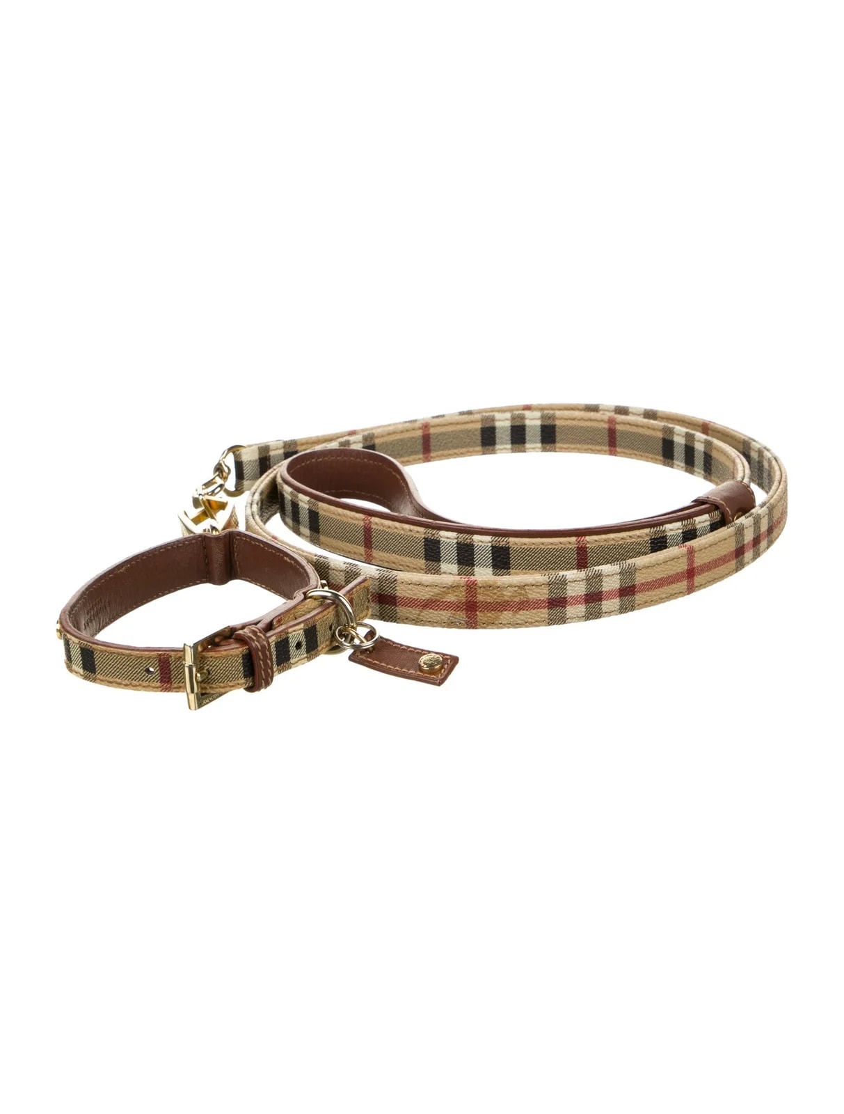 Burberry — Horseferry Check Dog Leash and Collar Set — Furniture — resale
