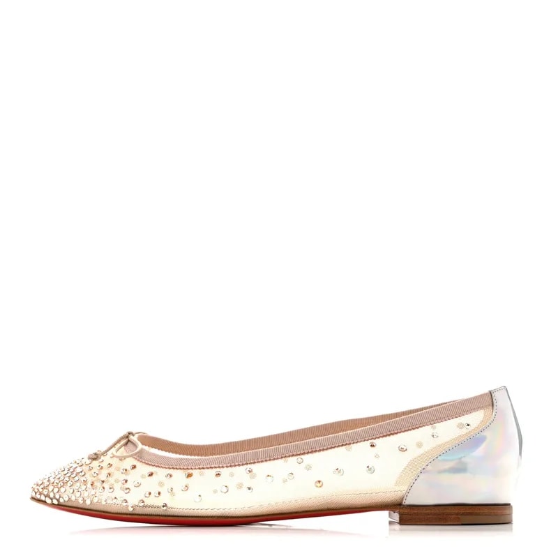 Christian Louboutin — Strass Follies Flats 37 — Designer Shoe — resale