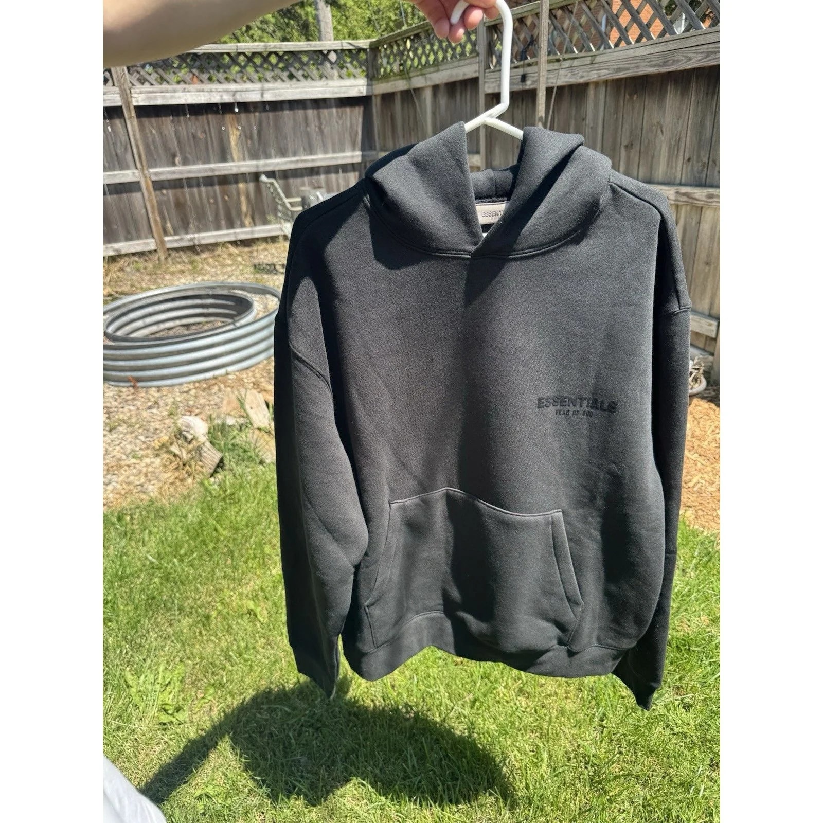 Fear of God Essentials — Fear of God Essentials Hoodie Stretch Limo — streetwear — resale