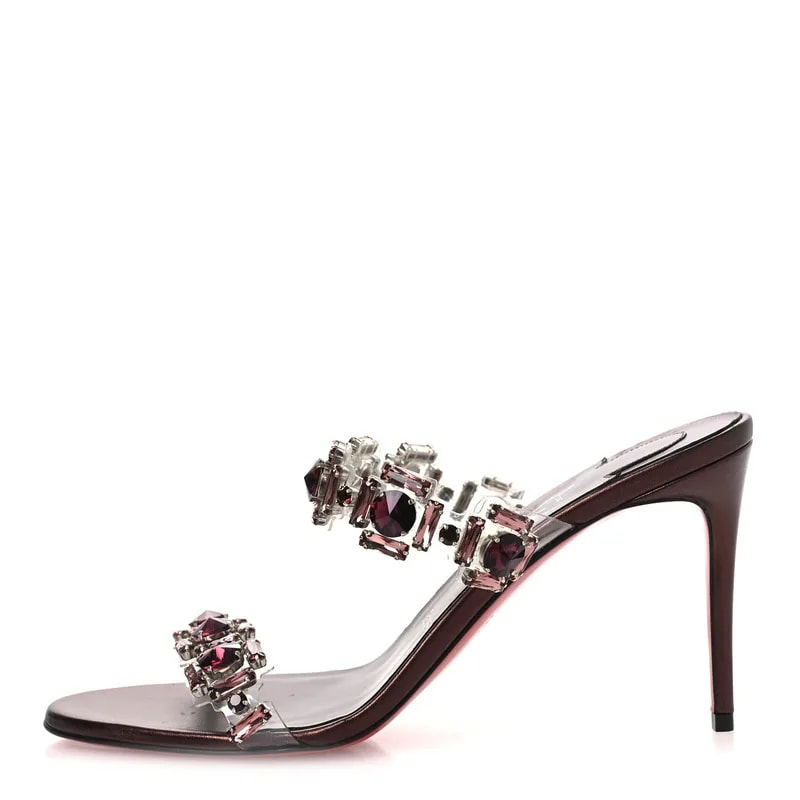 Christian Louboutin — Laminated Just Jewel 85 Sandals 40 Palacy — Designer Shoe — resale
