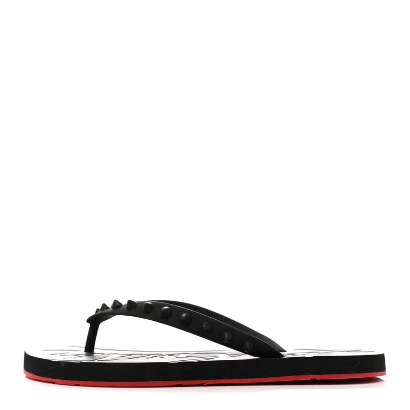 Christian Louboutin — Spike Loubi Donna Flip Flop 35 — Designer Shoe — resale