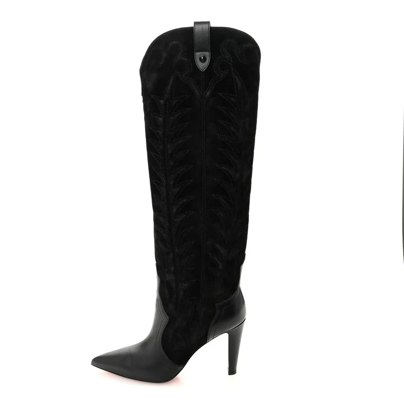 Christian Louboutin — Veau Velours Santia Botta 85 Tall Boots 39 — Designer Shoe — resale
