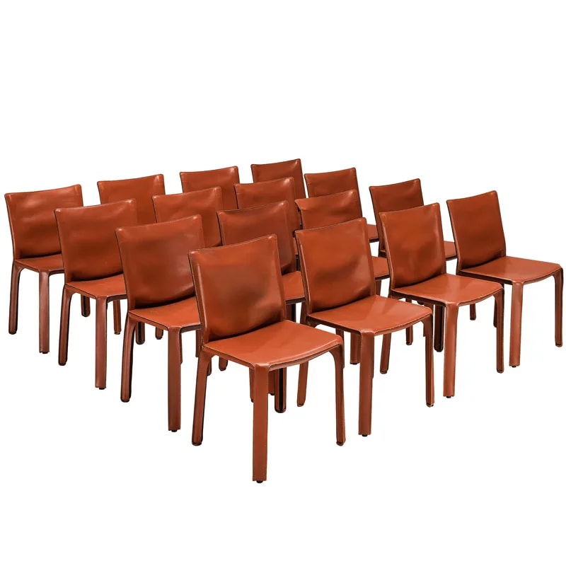 Cassina — Mario Bellini for Cassina Set of Sixteen Cab in — Furniture — resale