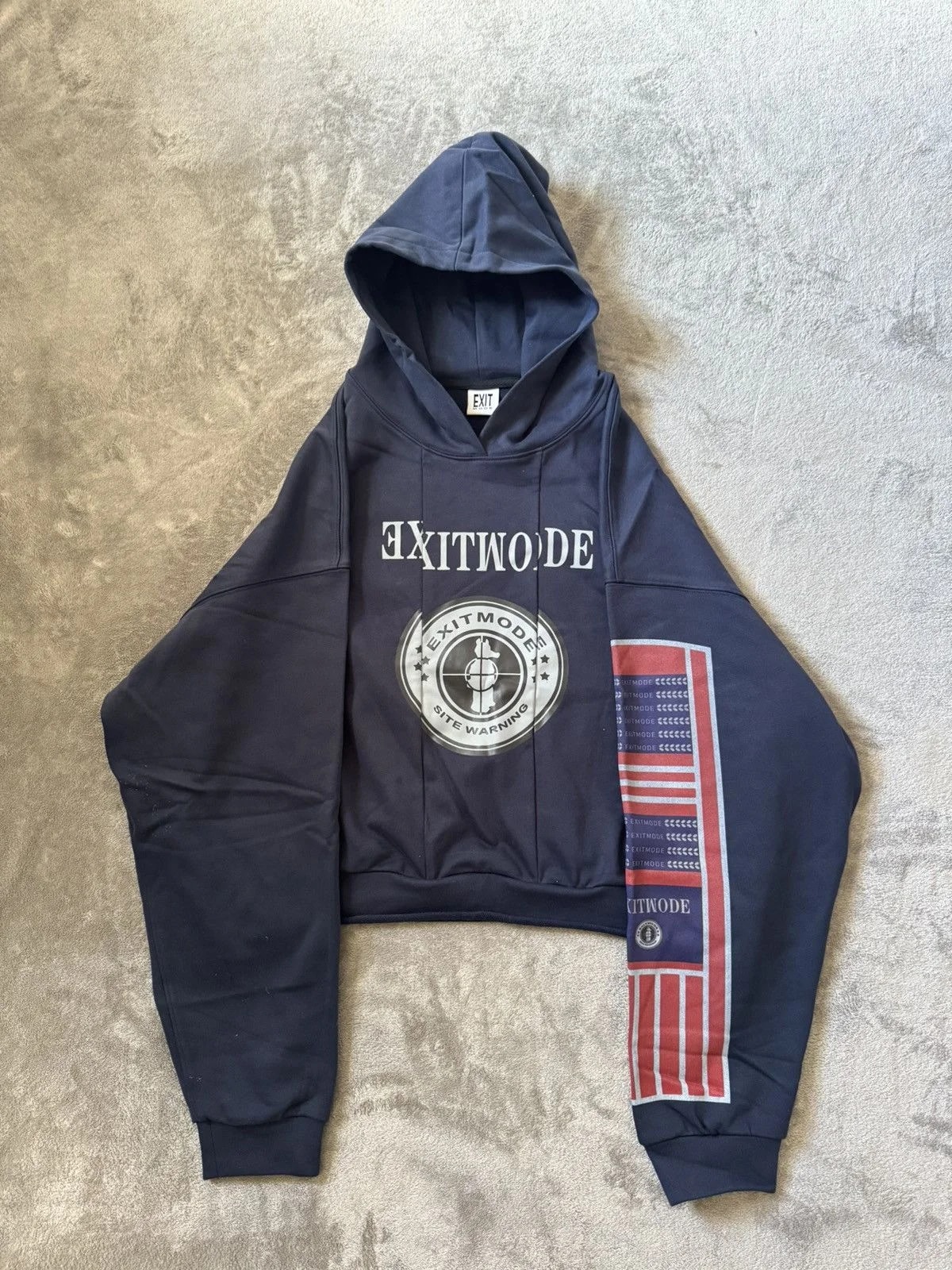 Blind NO Plan Reconstructed Printed Embroidered Hoodie — streetwear — resale