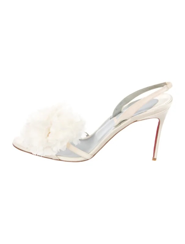 Christian Louboutin — Slingback Sandals — Designer Shoe — resale