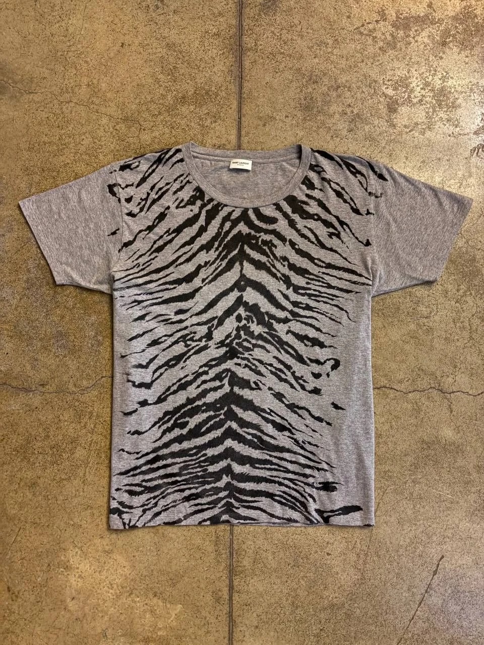 Saint Laurent — Saint Laurent ss'13 Tiger Animal Print Tee By Hedi Slimane — streetwear — resale