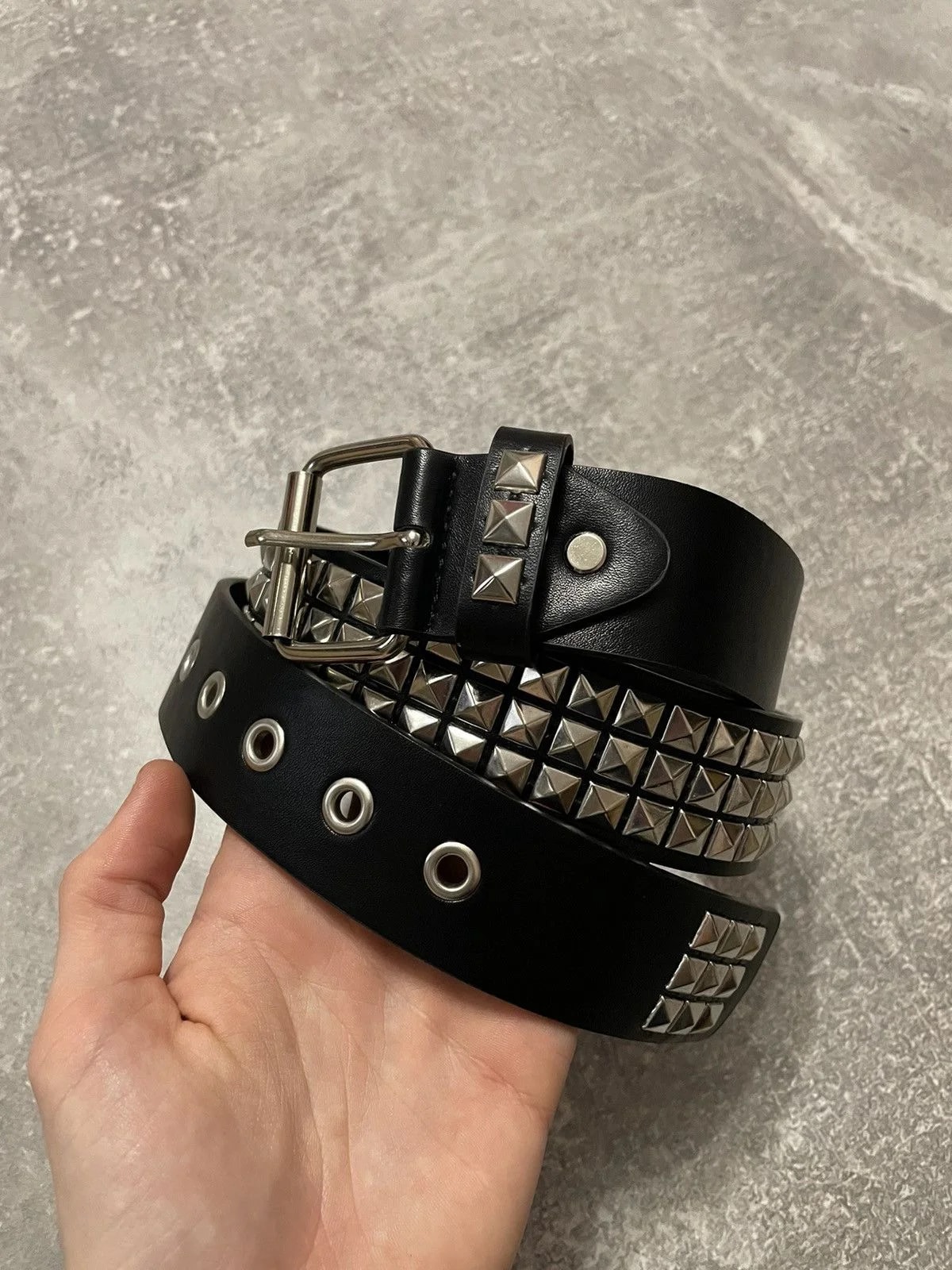 Pyramid Studded Punk Belt Y2K — Accessory — resale