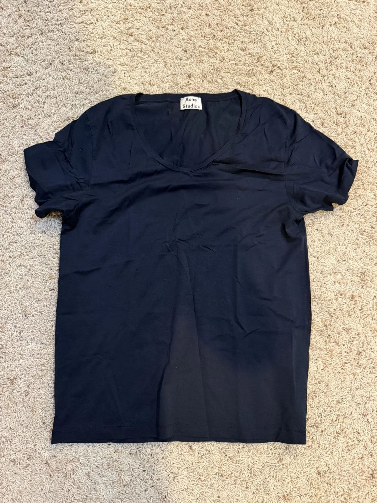Acne Studios — Navy Acne Studios Scoop Neck — streetwear — resale