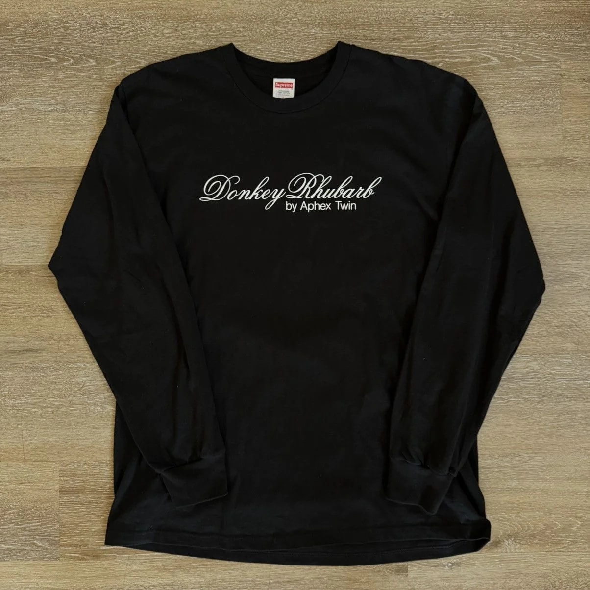 Supreme — Supreme X Aphex Twin "Donkey Rhubarb" Longsleeve Tee — streetwear — resale