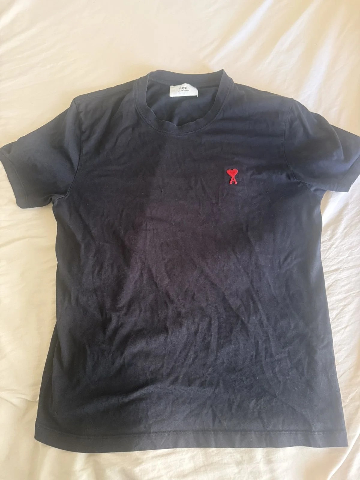 Ami Classic Small Red Logo Shirt — streetwear — resale