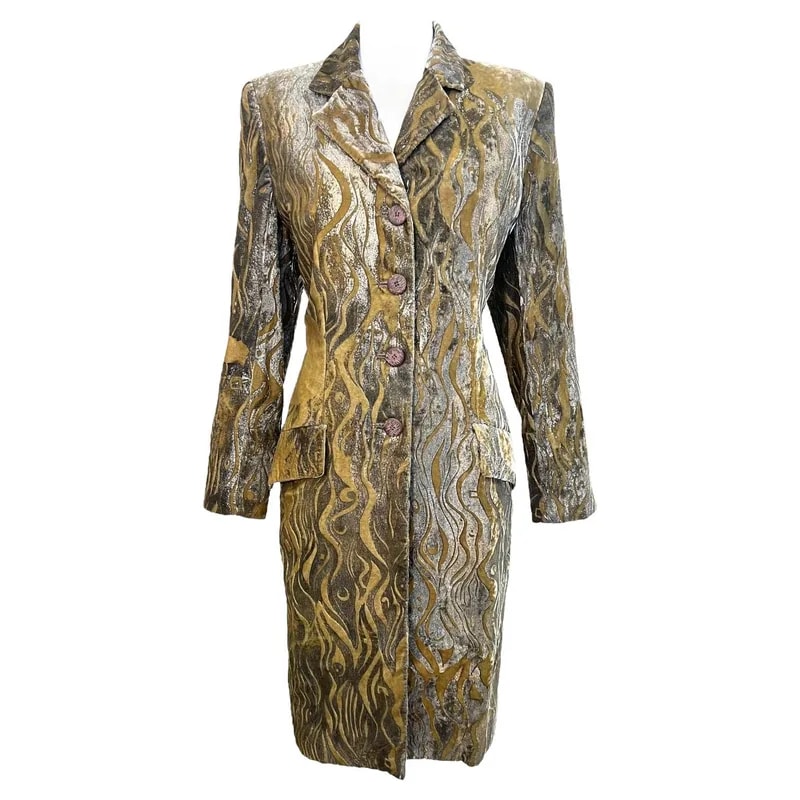 Bill Blass F/W 1997 Hand Screened Coat 2