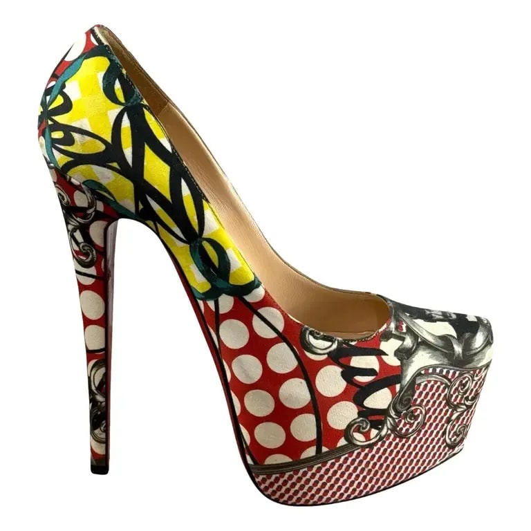 Christian Louboutin — Cloth Heels — Designer Shoe — resale