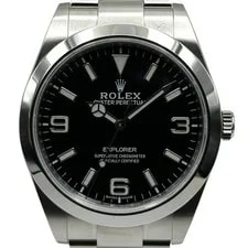 Rolex — Rolex Explorer1 214270 Black Stainless Steel Automatic Watch #OK516 — Watch — resale