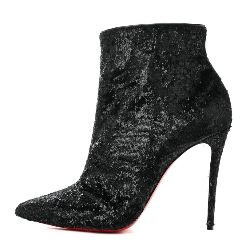 Christian Louboutin — Papillon So Kate Booty 100 Ankle Boots — Designer Shoe — resale