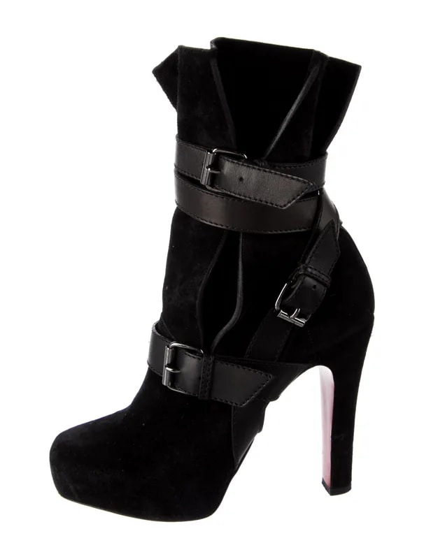 Christian Louboutin — Moto Boots — Designer Shoe — resale