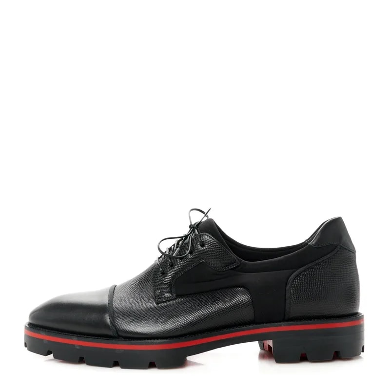 Christian Louboutin — Smooth Textured Neoprene Mika Flats 40 — Designer Shoe — resale
