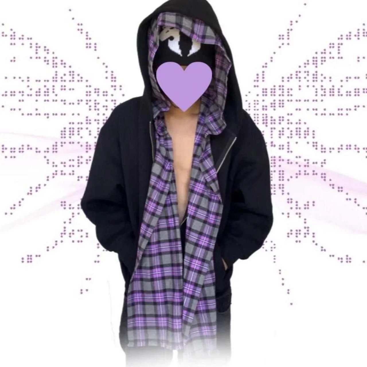 Burberry — Zetabyzaddiel Emo Plaid Burberry Scarf Hoodie — streetwear — resale