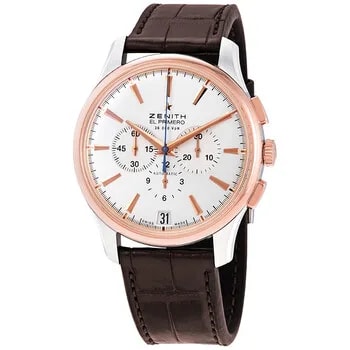 Zenith — Captain Chronograph Silver Dial Brown Leather Watch 51.2112.400/01.C498 — Watch — resale