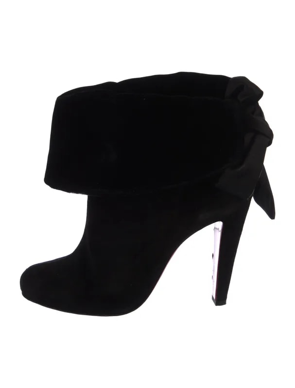 Christian Louboutin — Bow Accents Boots — Designer Shoe — resale