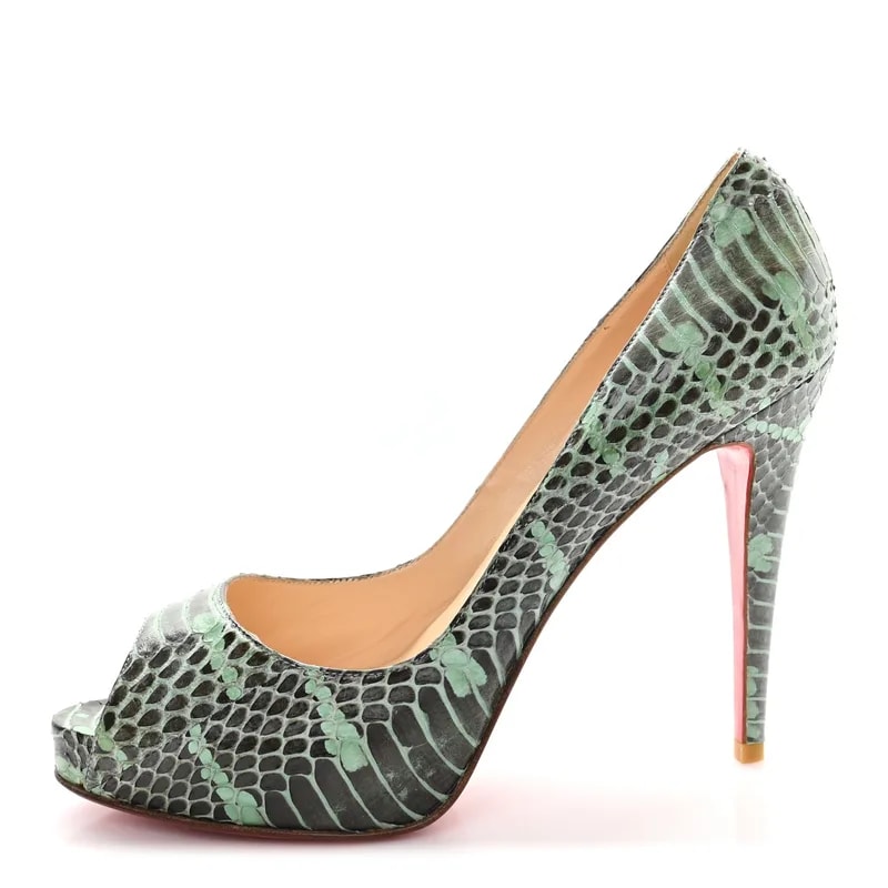 Christian Louboutin — Watersnake Very Prive 120 Pumps 40 — Designer Shoe — resale