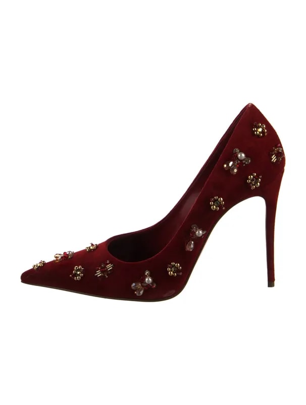 Christian Louboutin — Embellishments Pumps — Designer Shoe — resale