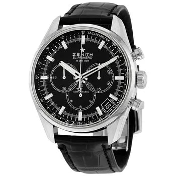 Zenith — El Primero 36'000 VpH Black Dial Chronograph Automatic Watch 03208040021C496 — Watch — resale